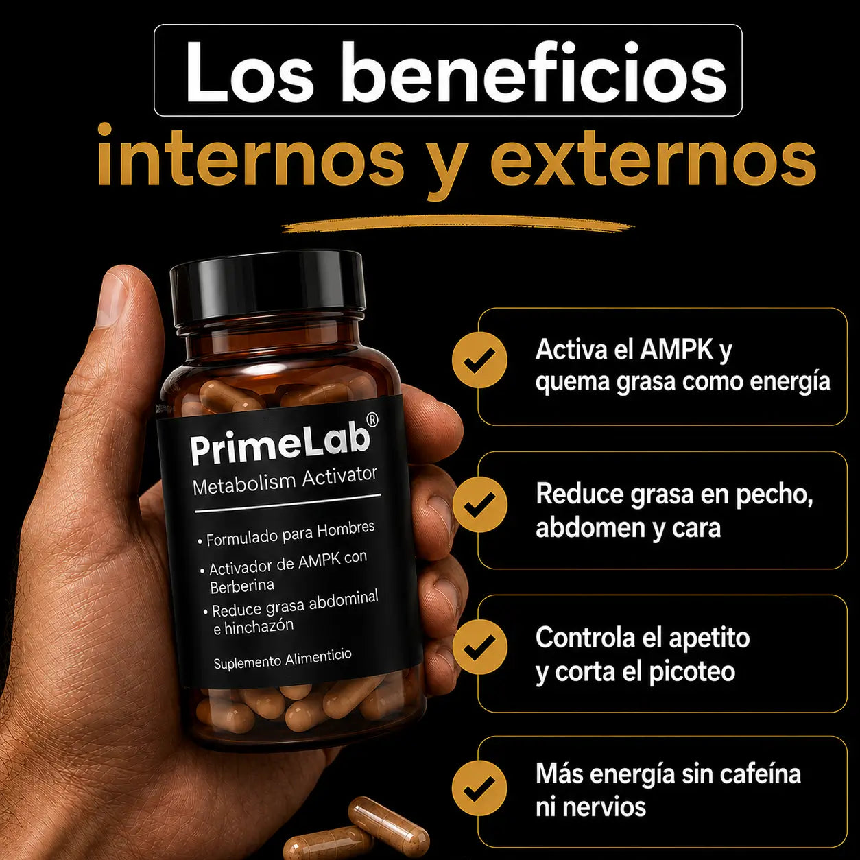 Primelab® - Recuperá un aspecto firme y masculino.