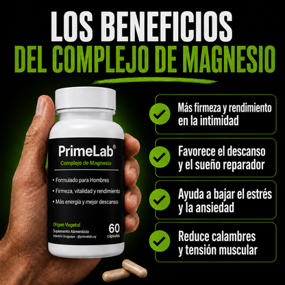 Primelab® Magnesio - Recuperá tu energía y rendimiento.