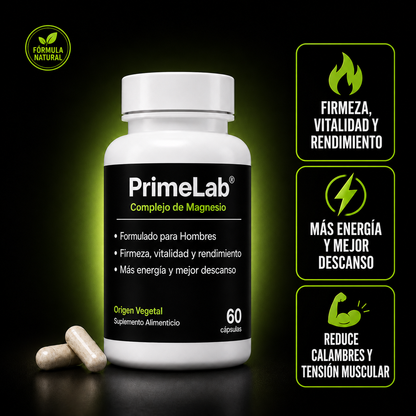 Primelab® Magnesio - Recuperá tu energía y rendimiento.